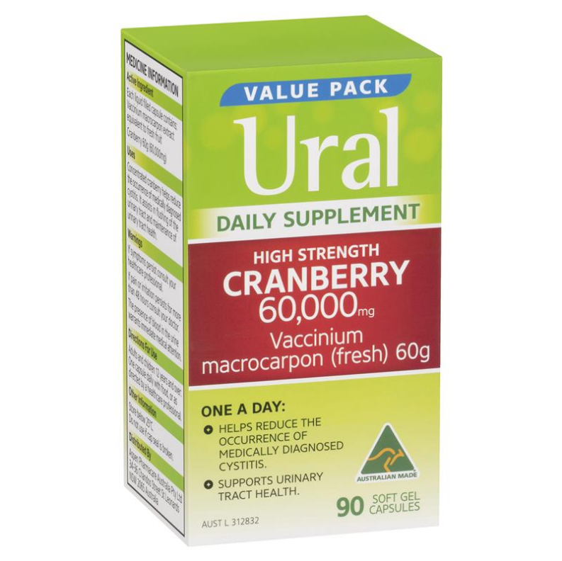 澳洲Ural高含量蔓越莓6,000mg 90粒