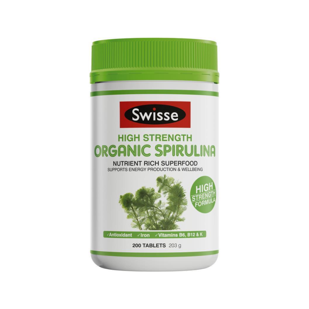 限時特價-澳洲Swisse高含量有機螺旋藻1000mg 200粒