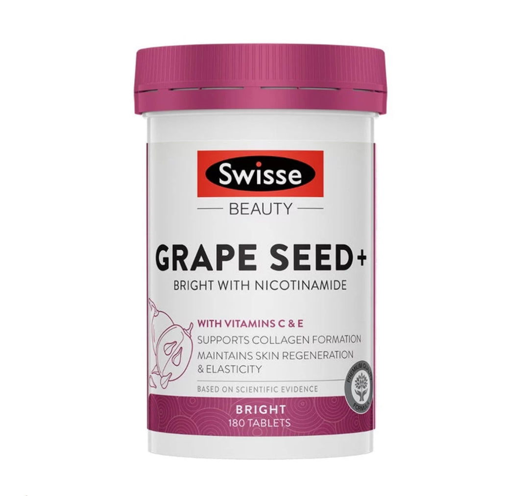 澳洲Swisse新版升級葡萄籽+煙酰胺 180粒
