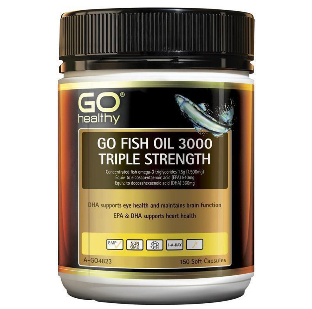 GO Healthy 高含量三倍魚油3000mg 150粒