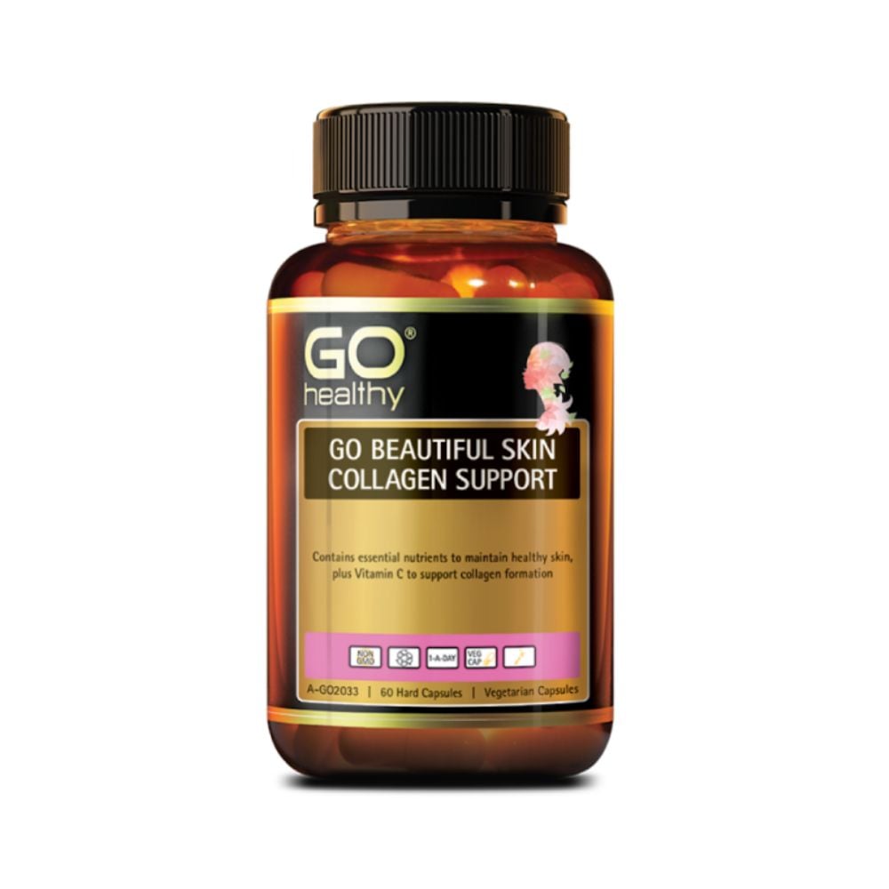 紐西蘭GO Healthy美肌膠原蛋白膠囊 60粒(素食膠囊)