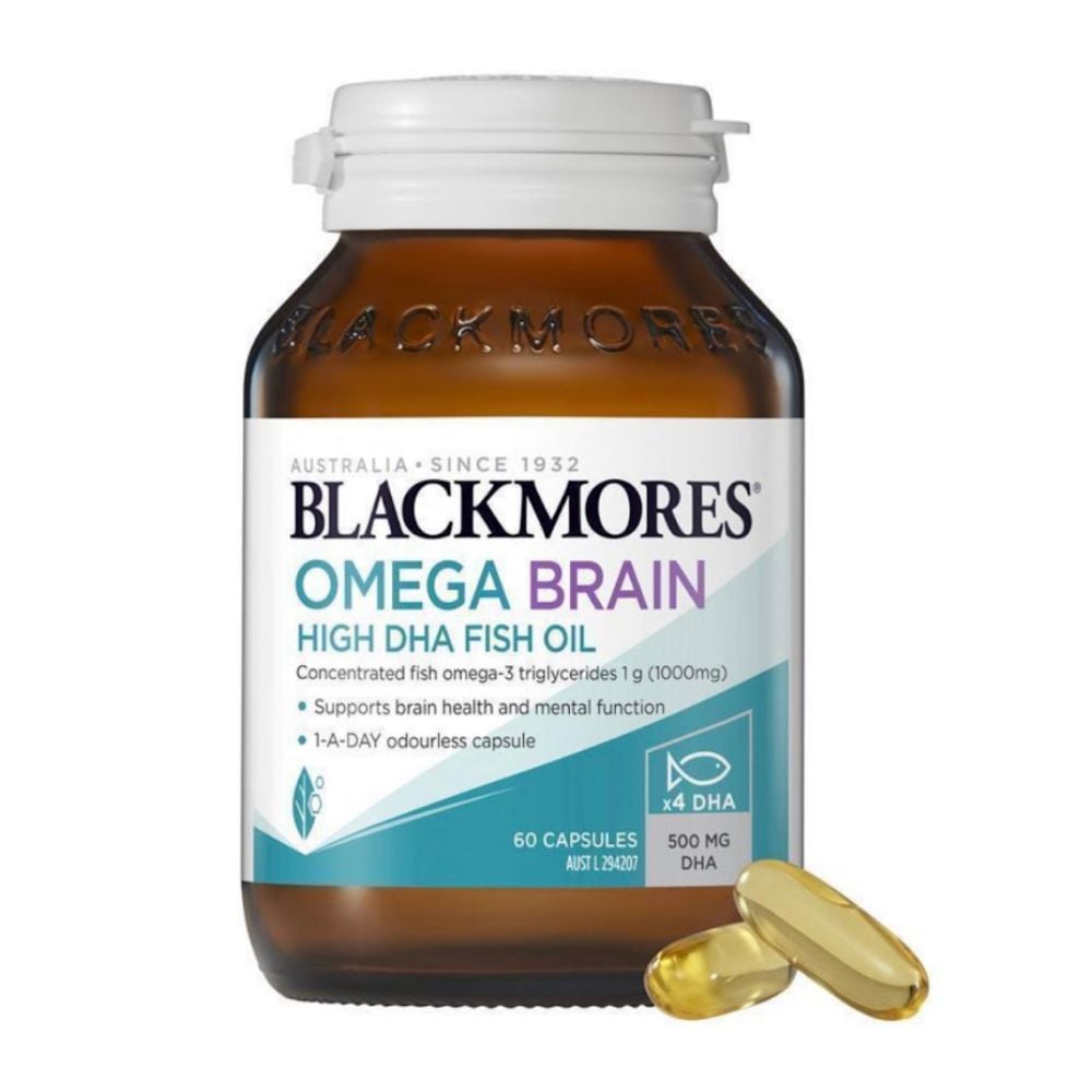 (品牌不定時調漲)
澳洲Blackmores Omega Brian濃縮魚油高含量4倍DHA 60粒