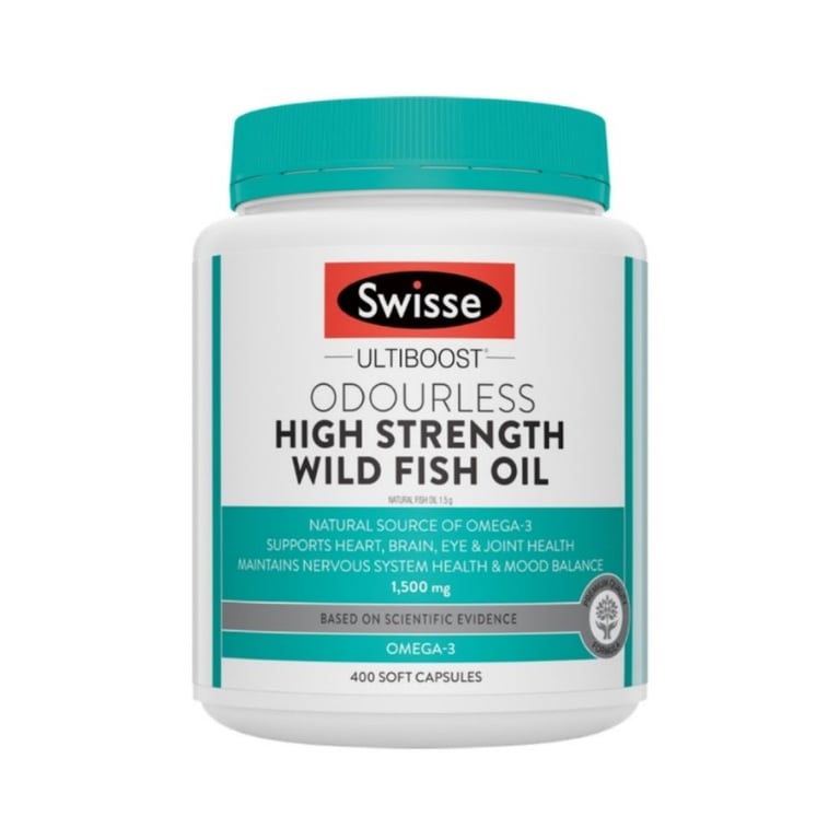 澳洲Swisse無腥味魚油1500mg 400粒
