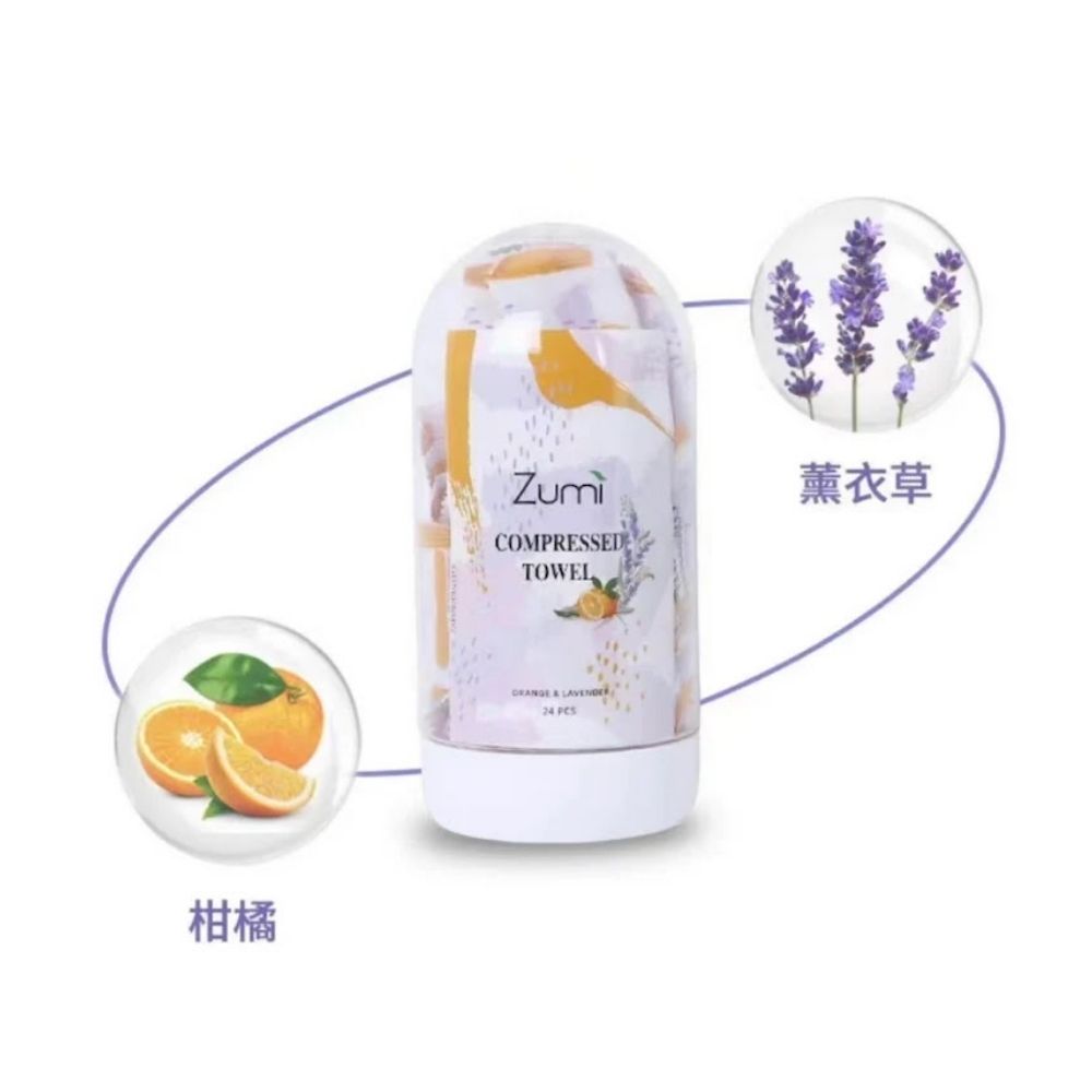 【出清特價】澳洲Zumi 糖果壓縮旅行攜帶洗臉巾 24粒