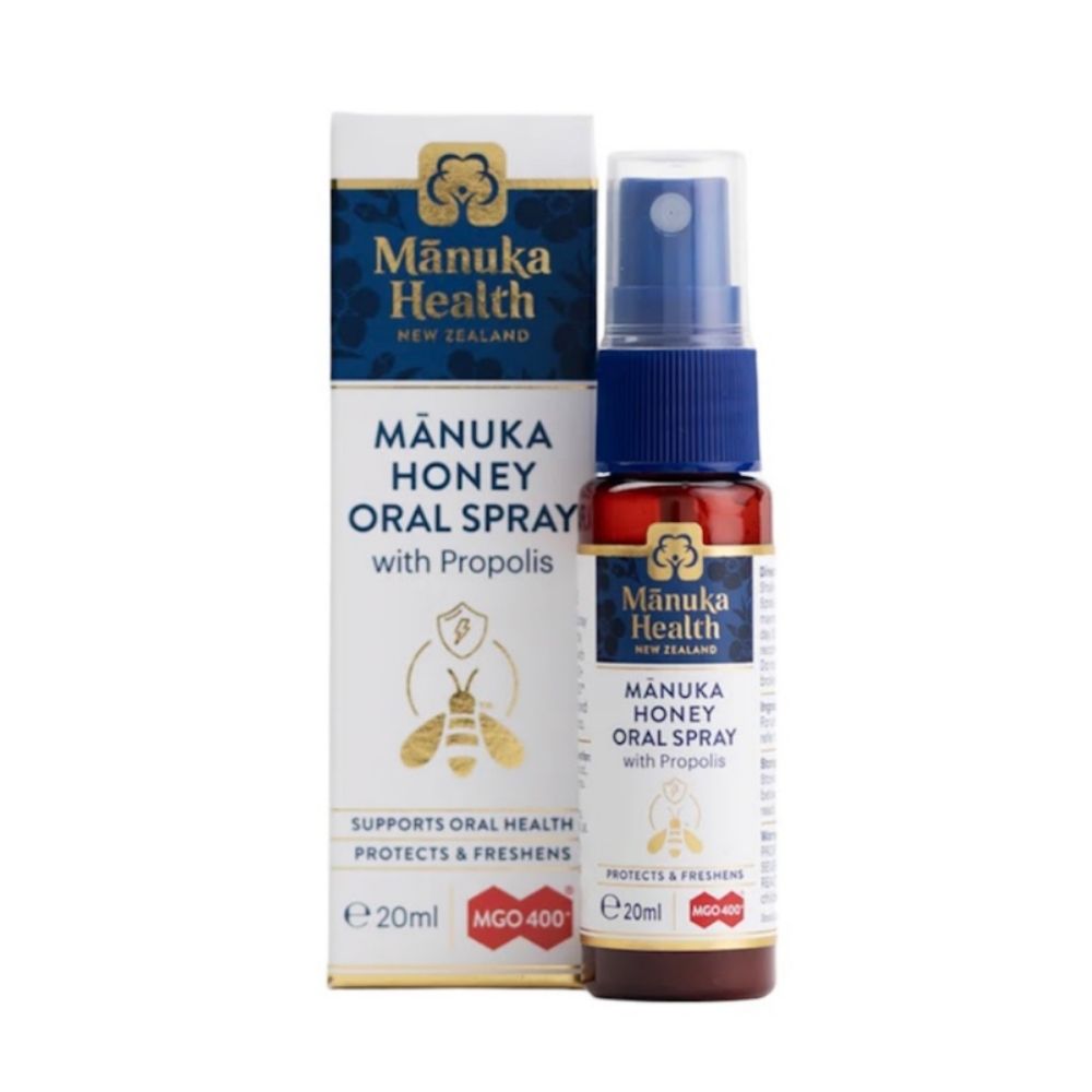 紐西蘭Manuka Health麥盧卡蜂蜜蜂膠噴霧MGO400+ 20ml