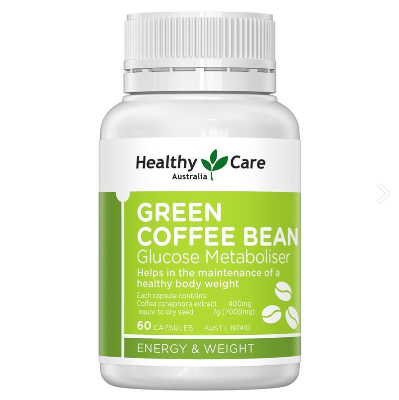 【出清特價】澳洲Healthy Care綠咖啡豆膠囊 60粒 效期01/2026