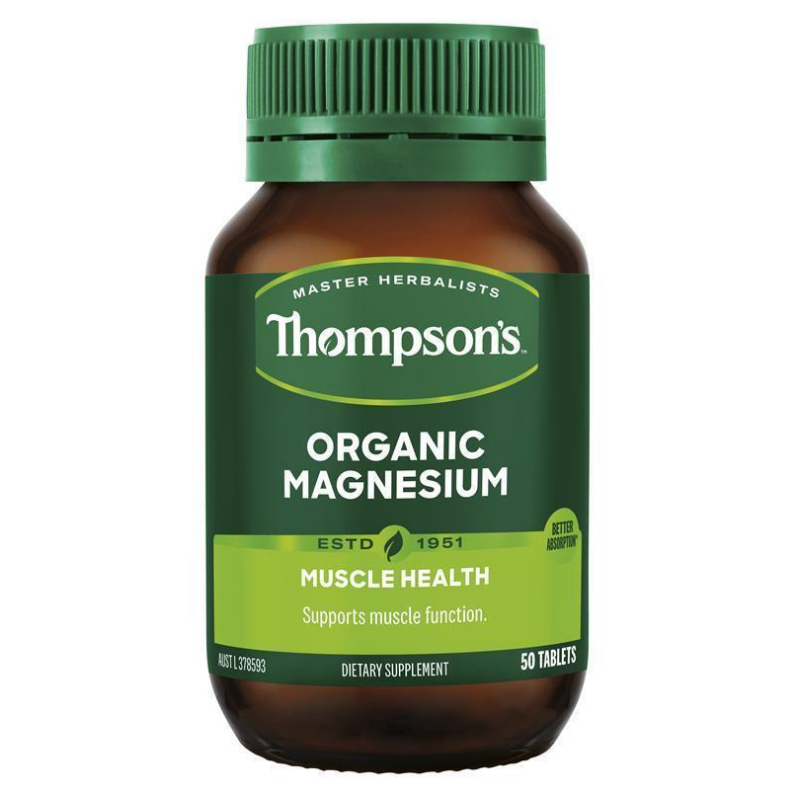 紐西蘭Thompson's有機鎂50粒