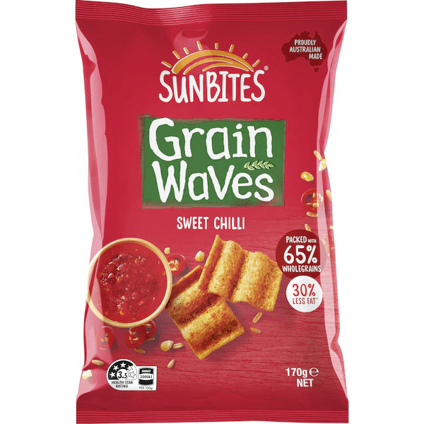 澳洲Grain Waves穀物波浪餅170g 甜辣味 效期不足1年以超市架上為主