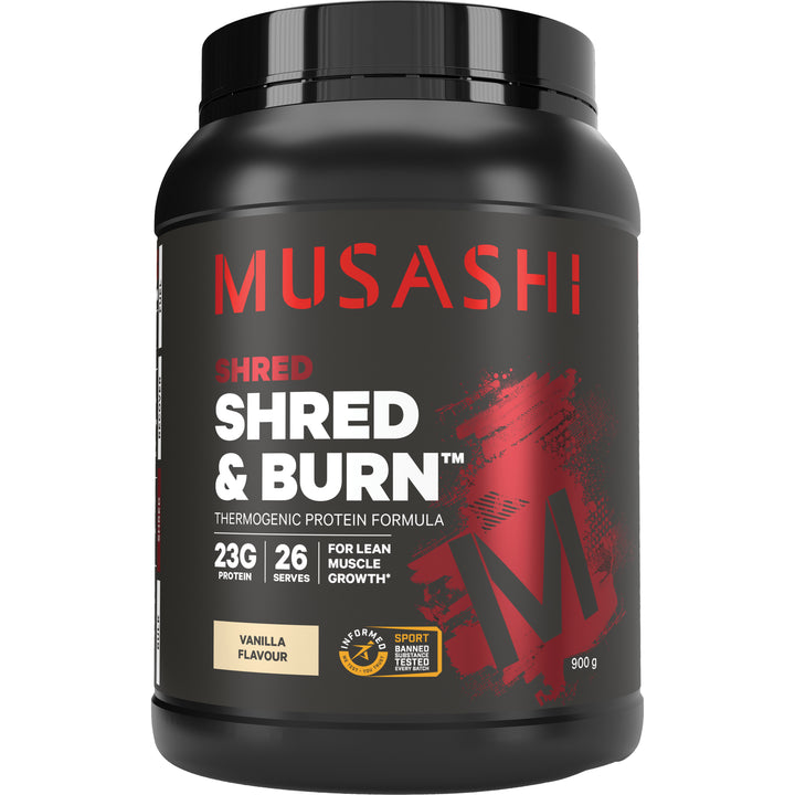 澳洲MUSASHI燃脂蛋白粉 香草/巧克力 900g 健身