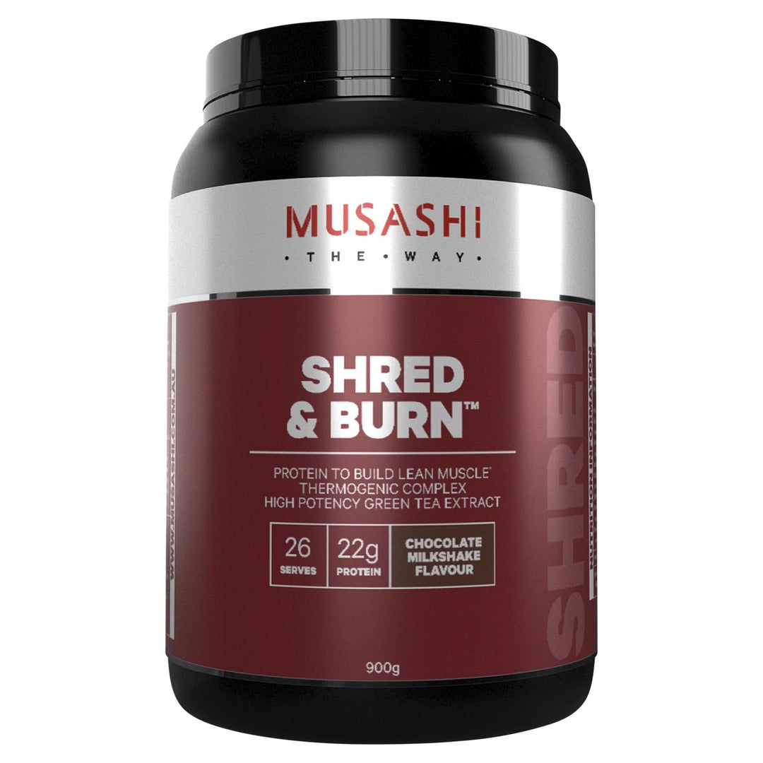 澳洲MUSASHI燃脂蛋白粉 香草/巧克力 900g 健身