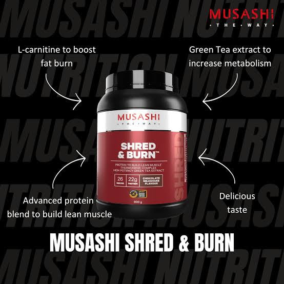 澳洲MUSASHI燃脂蛋白粉 香草/巧克力 900g 健身