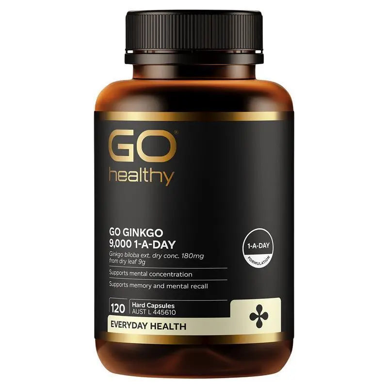 紐西蘭GO Healthy銀杏 9000+ 60 粒 (素膠囊) 效期11/2027