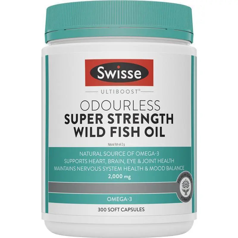 澳洲Swisse Ultiboost無味高含量野生魚油2000毫克300粒