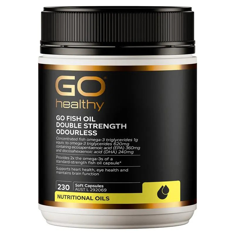 【2瓶優惠中】紐西蘭Go Healthy高含量雙倍濃縮魚油2000 230粒 效期07/2027