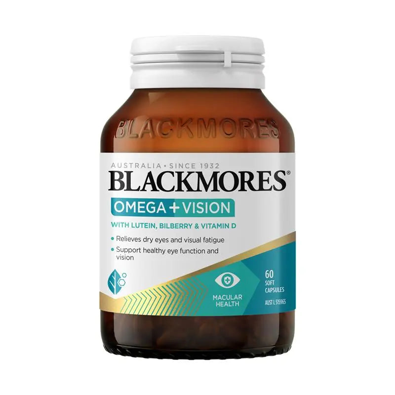 Blackmores Omega + Vision 藻油護眼膠囊 60粒