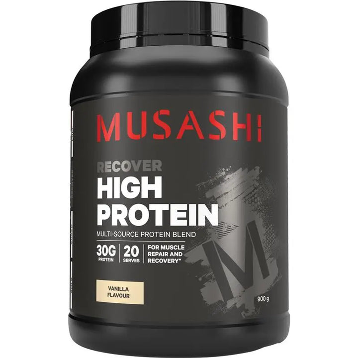 澳洲MUSASHI高濃蛋白粉 香草/巧克力/焦糖 900g 健身