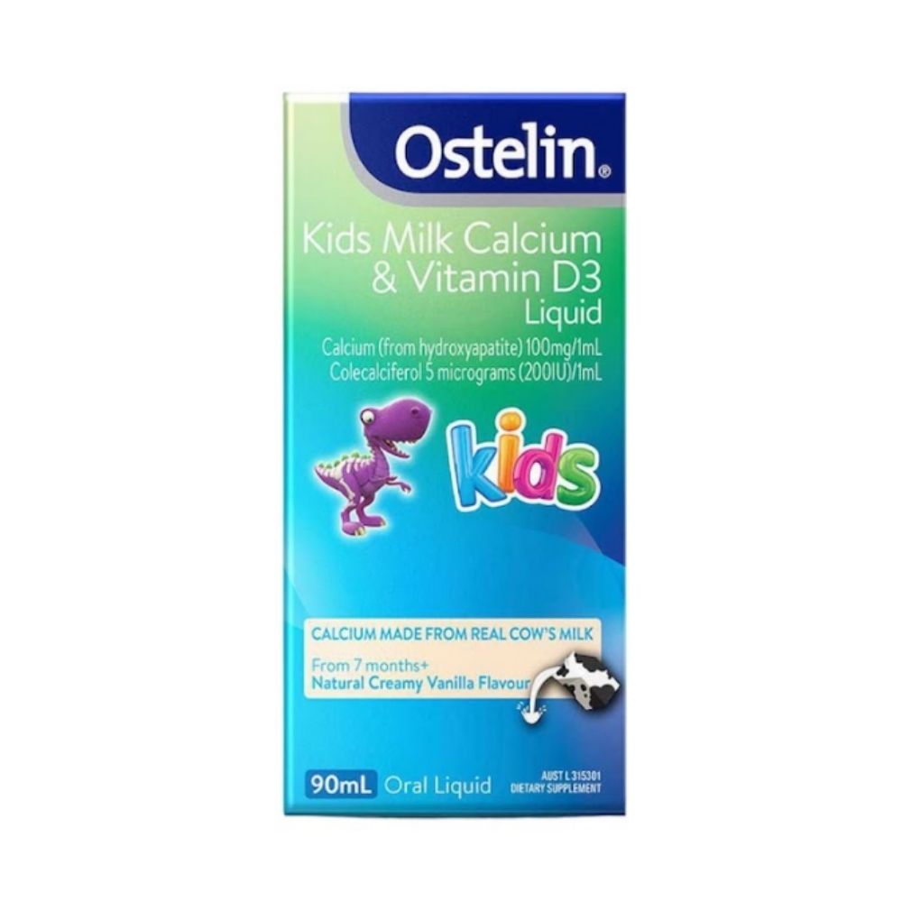 澳洲Ostelin兒童乳鈣+維生素D3滴劑口服液體鈣 90ml