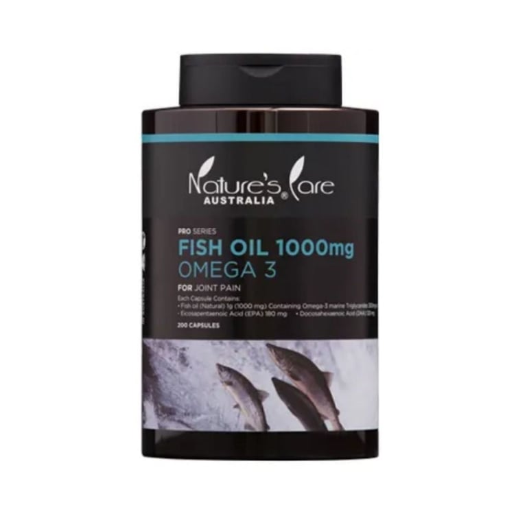 【9月限時搶】澳洲Nature's Care魚油1000mg Omega3 200粒