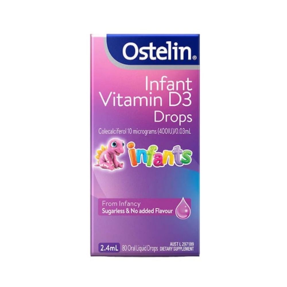 澳洲Ostelin嬰幼兒童維生素D滴劑400IU 2.4ml