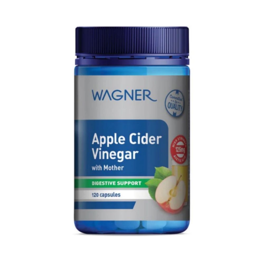 藥局限時特價-澳洲Wagner蘋果醋+酵母菌膠囊 120粒