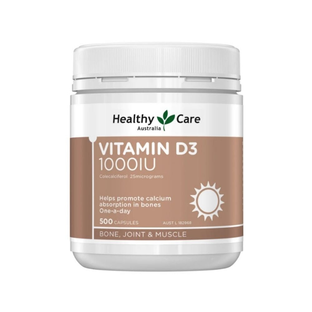 【藥局大特價】澳洲Healthy Care維他命D3 1000IU 250粒/500粒