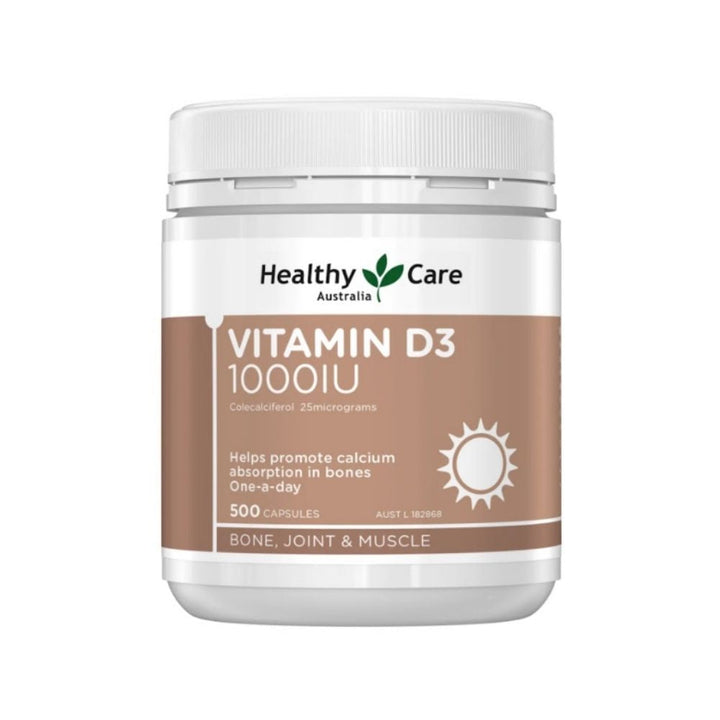 【藥局大特價】澳洲Healthy Care維他命D3 1000IU 250粒/500粒