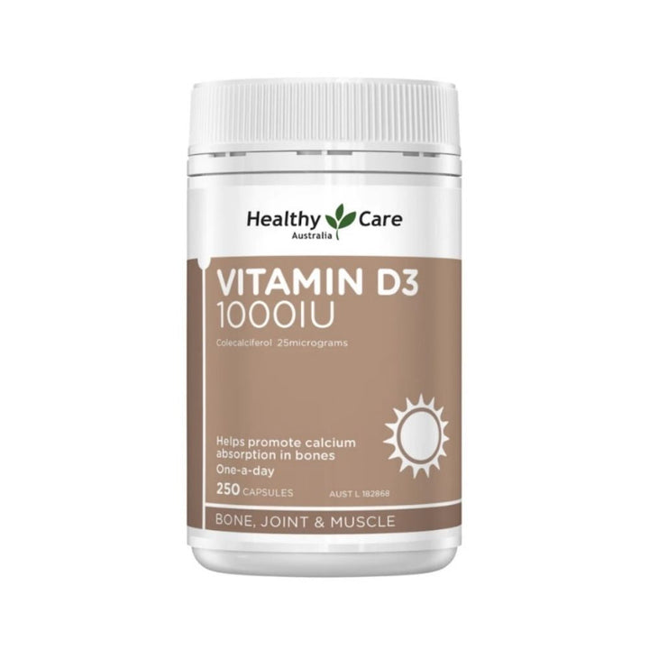 【藥局大特價】澳洲Healthy Care維他命D3 1000IU 250粒/500粒